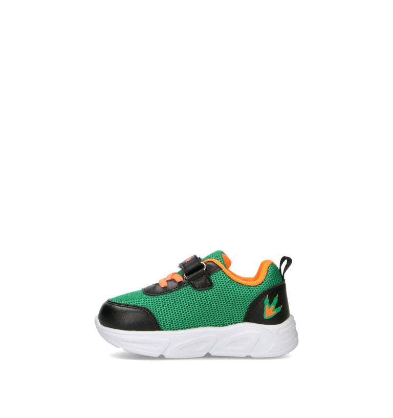 MELANIA Sneaker bimbo verde con luci