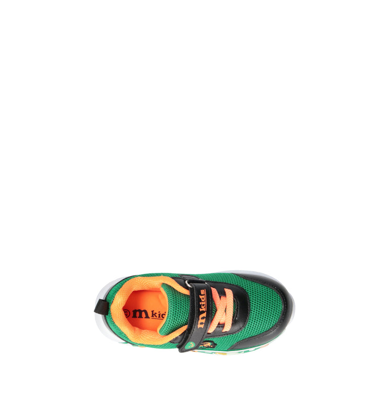 MELANIA Sneaker bimbo verde con luci