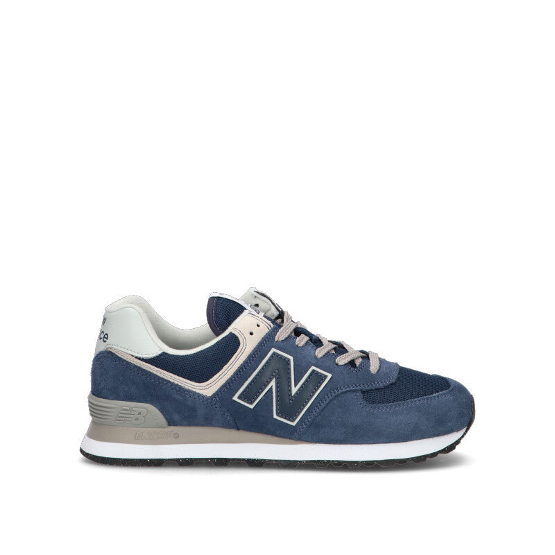 NEW BALANCE 574 Sneaker uomo blu in suede
