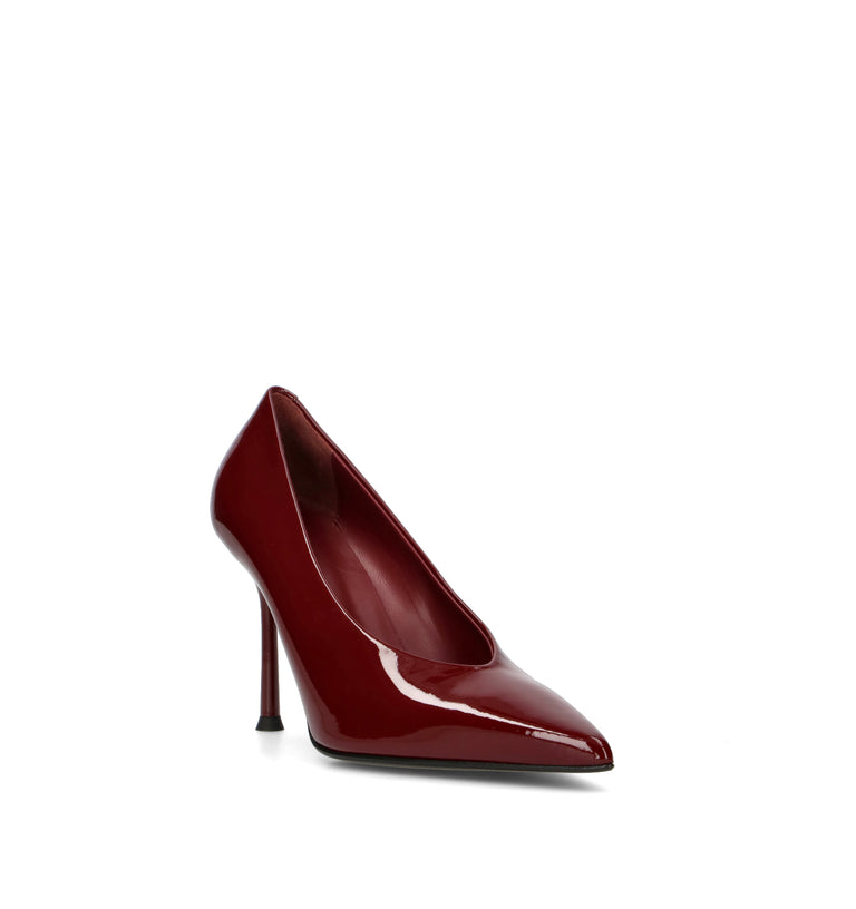 SERGIO LEVANTESI Décolleté donna bordeaux in pelle