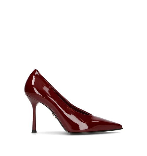 SERGIO LEVANTESI Décolleté donna bordeaux in pelle