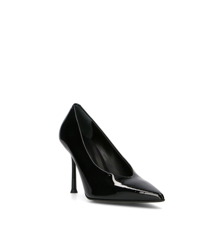 SERGIO LEVANTESI Décolleté donna nero in pelle