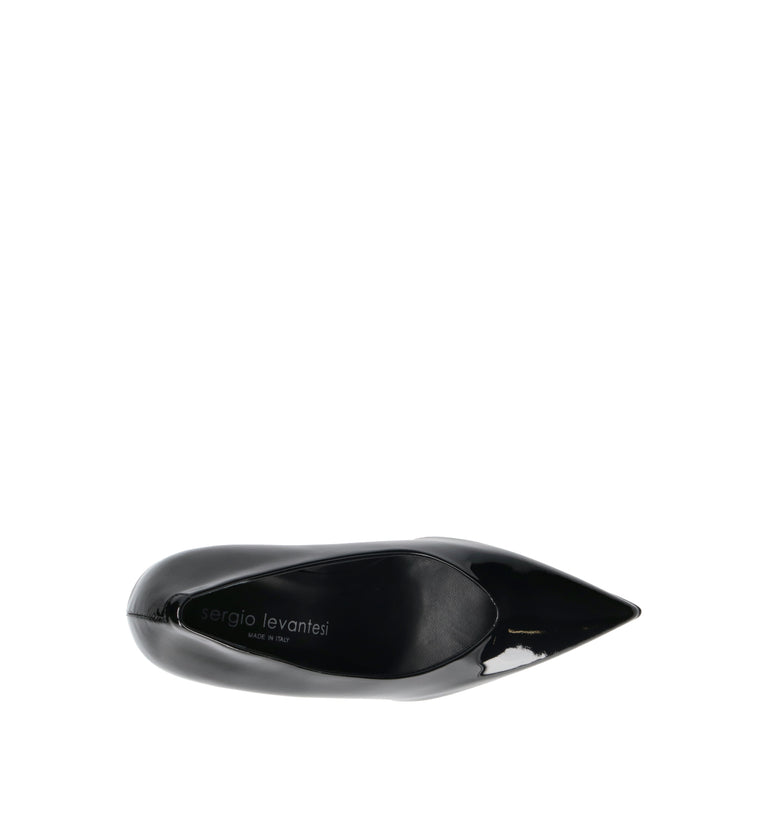 SERGIO LEVANTESI Décolleté donna nero in pelle