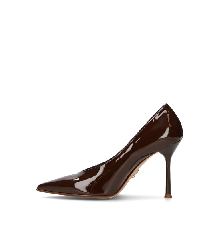 SERGIO LEVANTESI Décolleté donna testa di moro in pelle