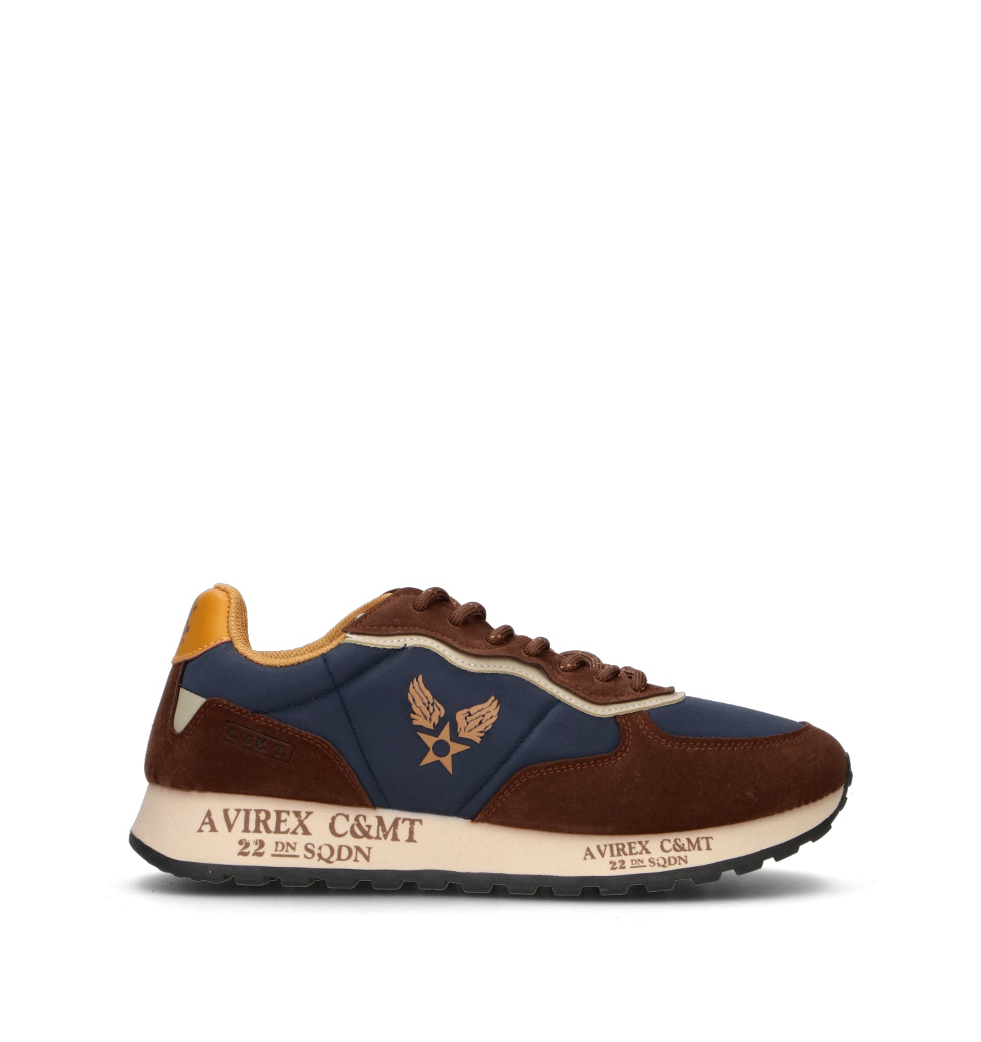 AVIREX Sneaker uomo marrone/blu
