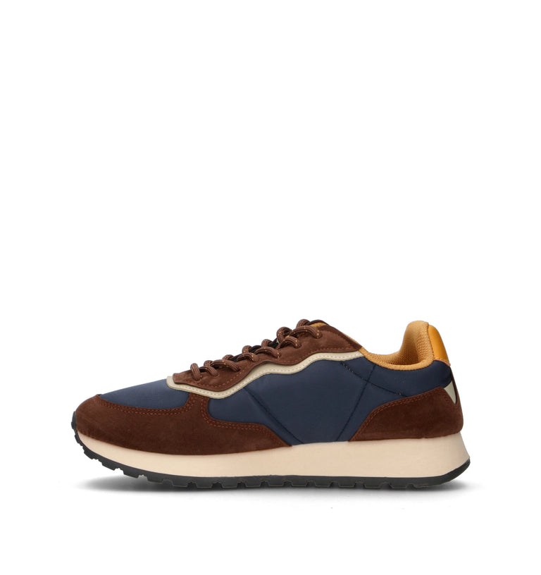 AVIREX Sneaker uomo marrone/blu