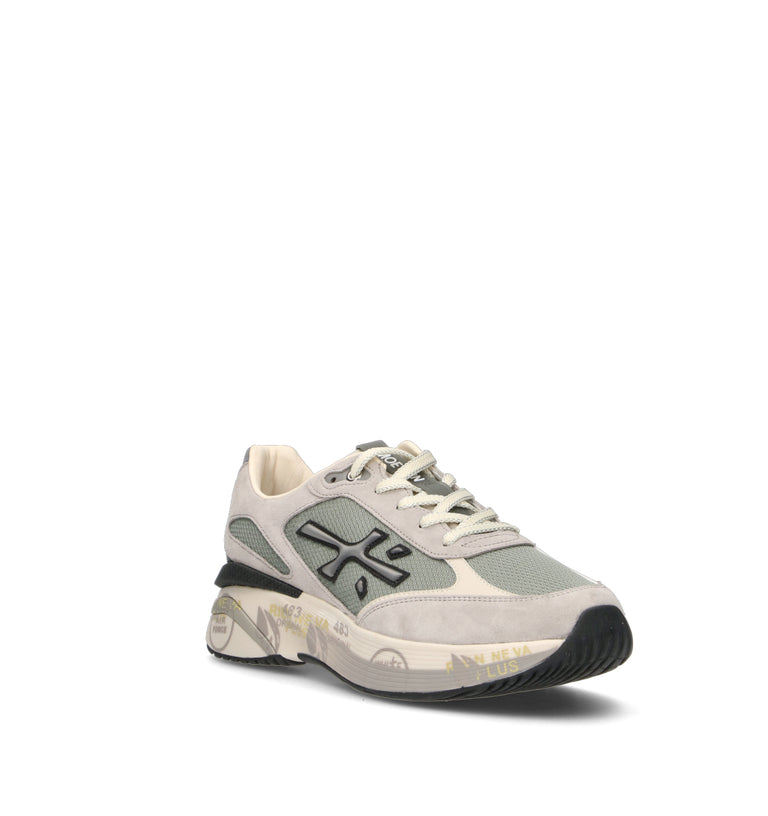 PREMIATA Sneaker uomo grigia in suede