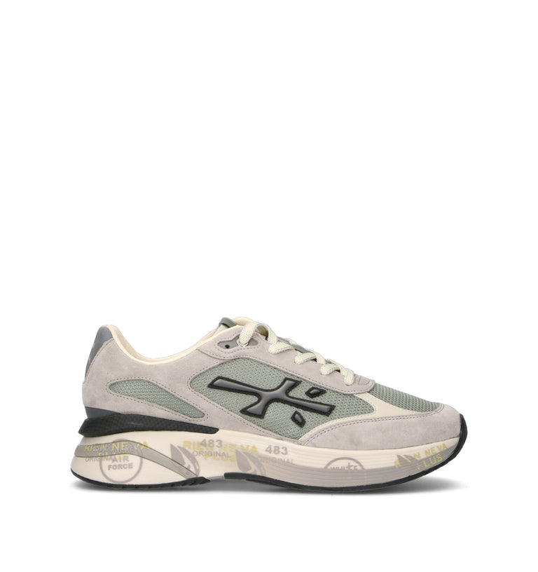 PREMIATA Sneaker uomo grigia in suede