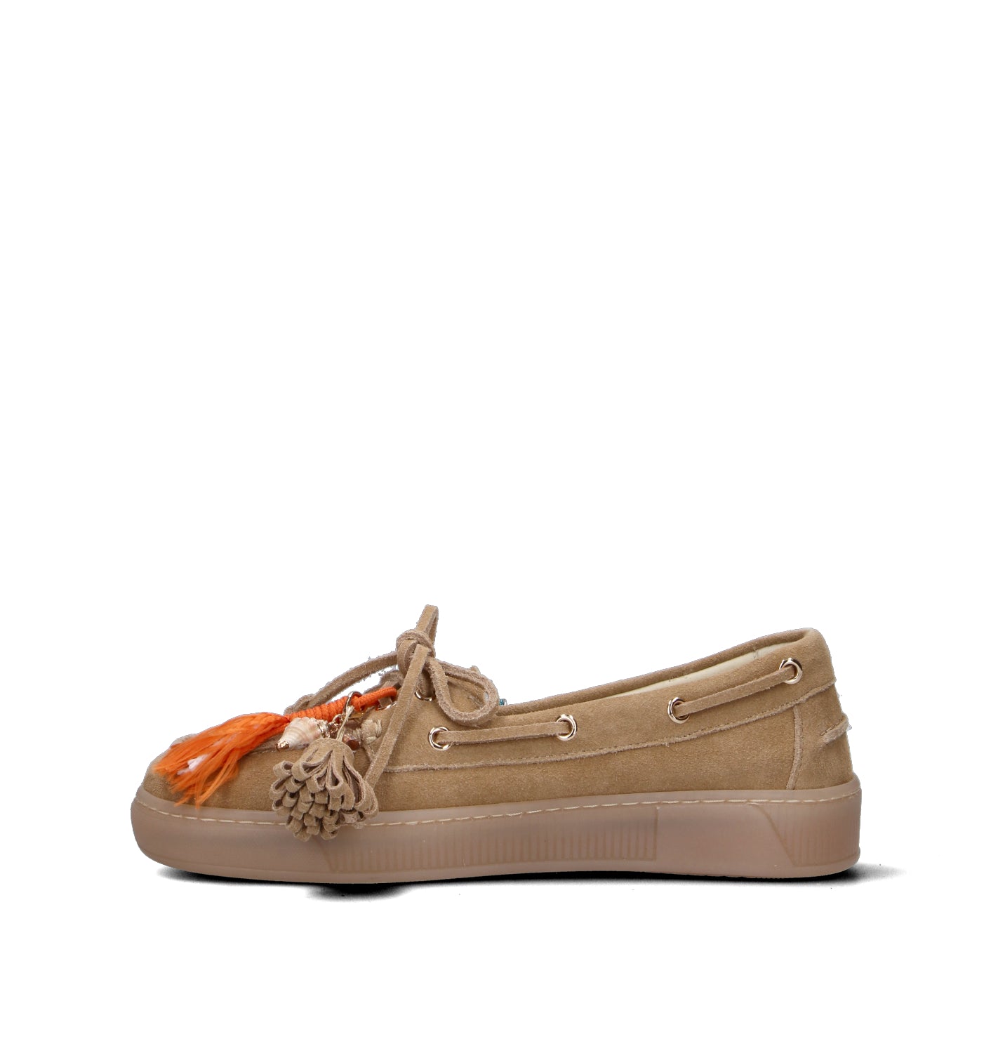 GIO+ Mocassino donna marrone in suede