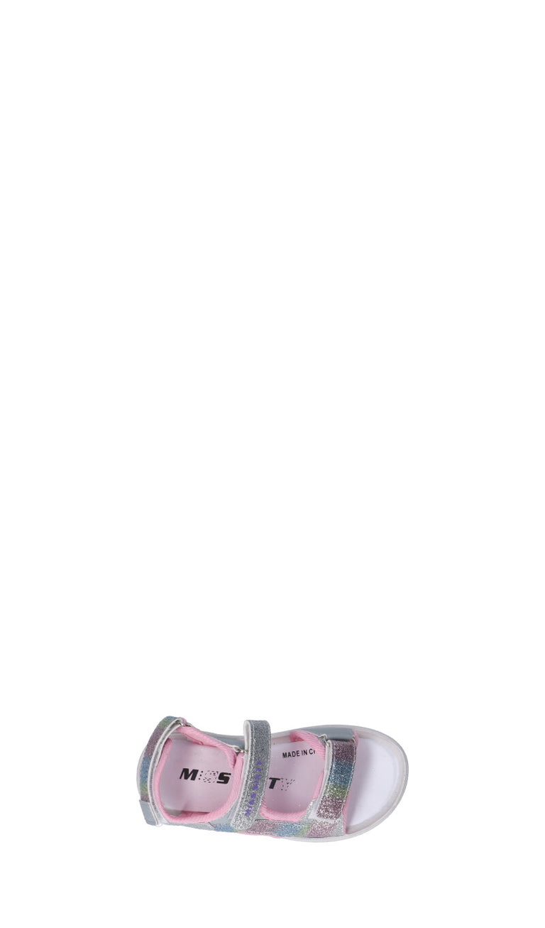MISS SIXTY Sandalo bimba argento/rosa