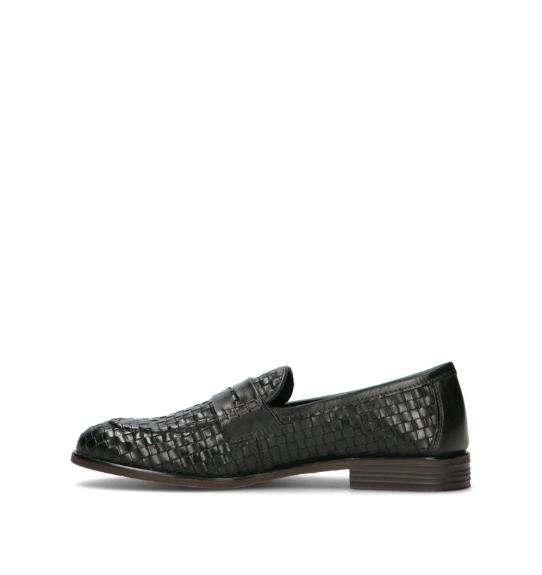 VUEVA Mocassino uomo navy in pelle