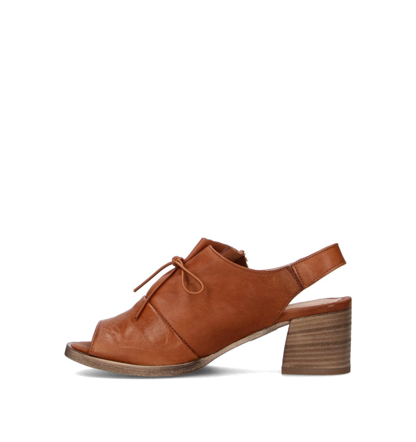 MEZZETINTE Sandalo donna cuoio in pelle