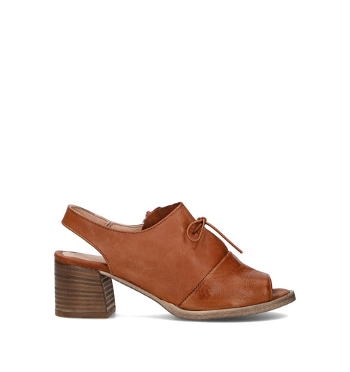 MEZZETINTE Sandalo donna cuoio in pelle