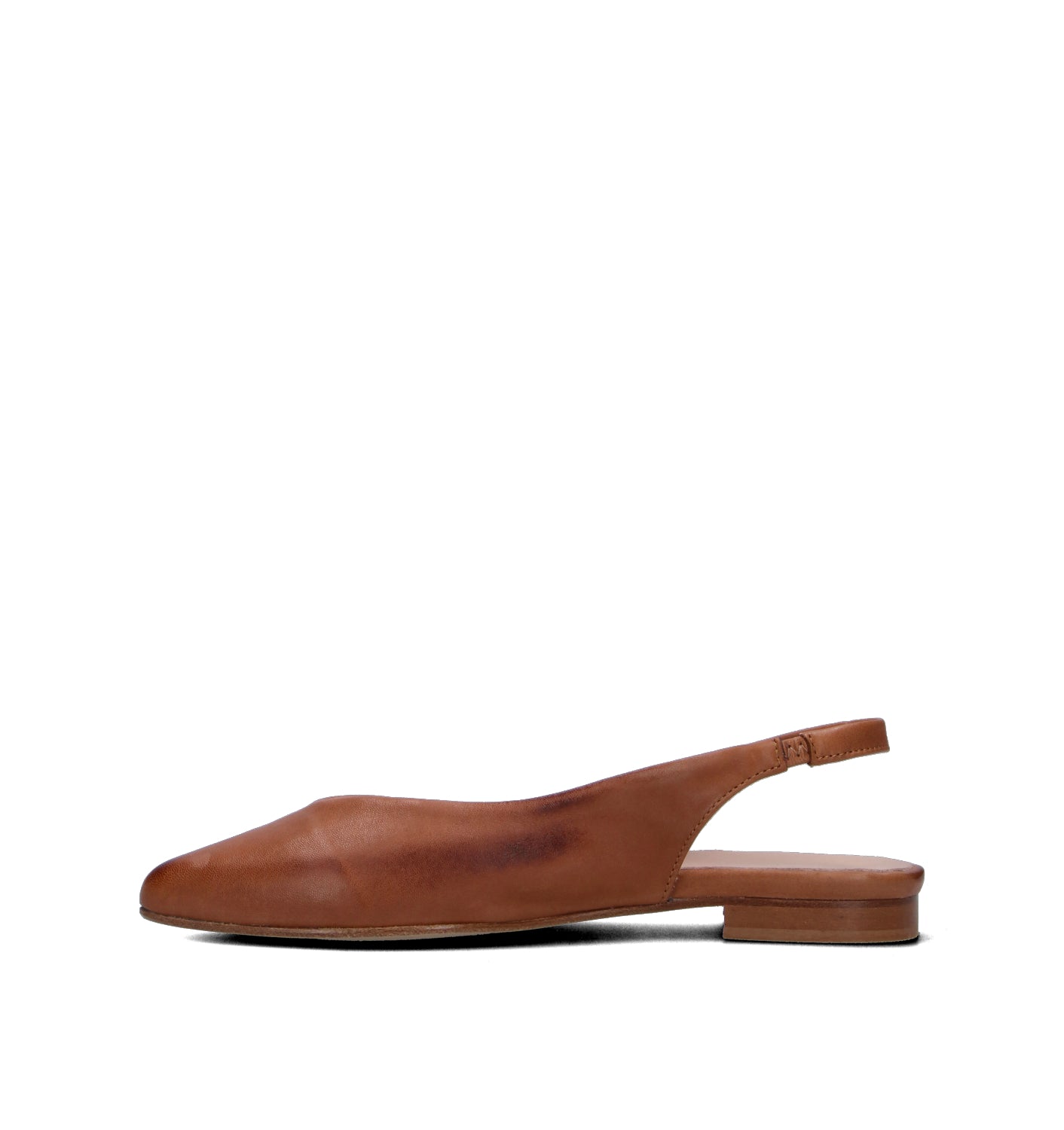 MEZZETINTE Slingback donna cuoio in pelle