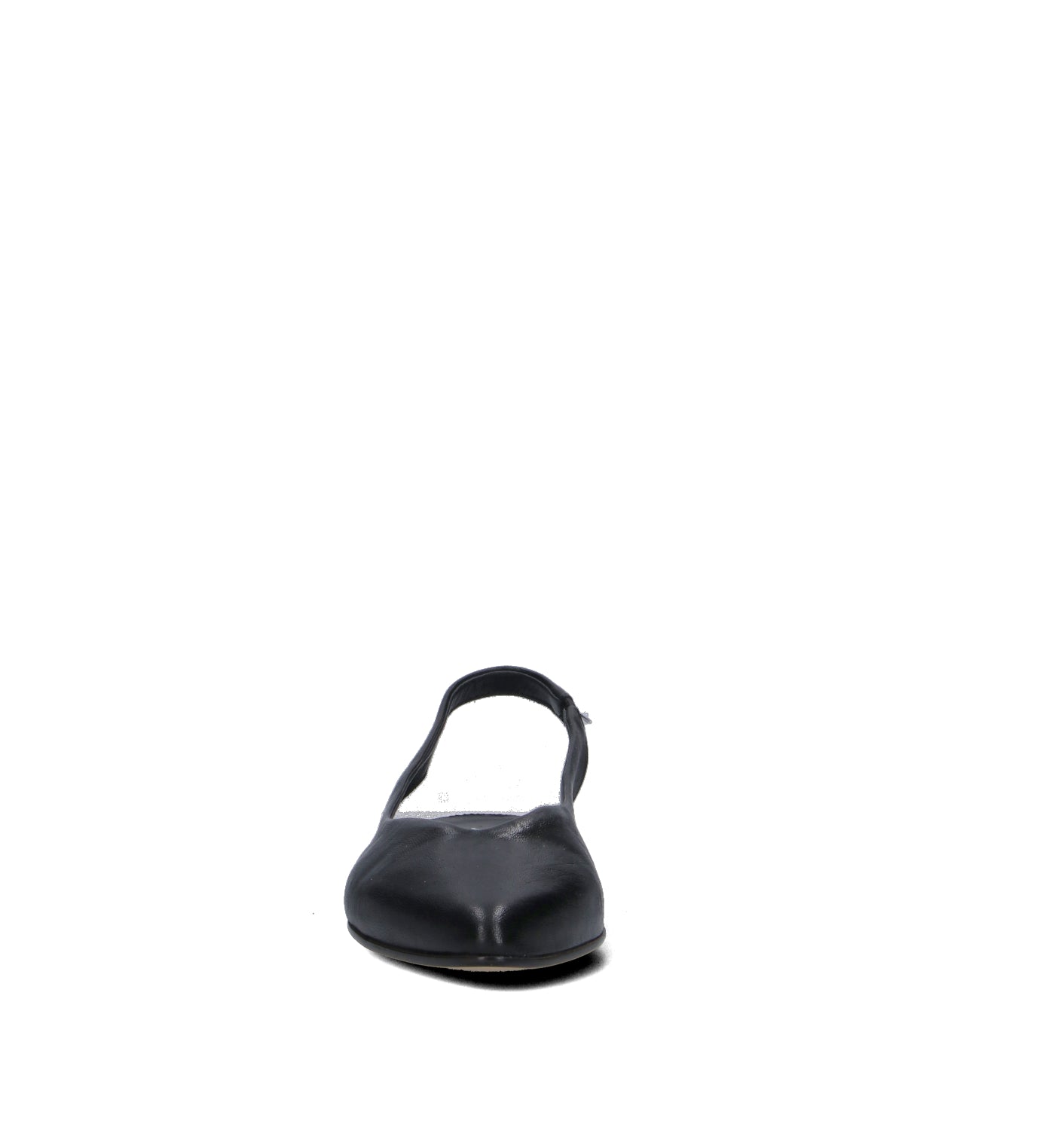 MEZZETINTE Slingback donna nera in pelle
