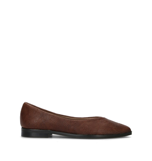MEZZETINTE Ballerina donna testa di moro in suede