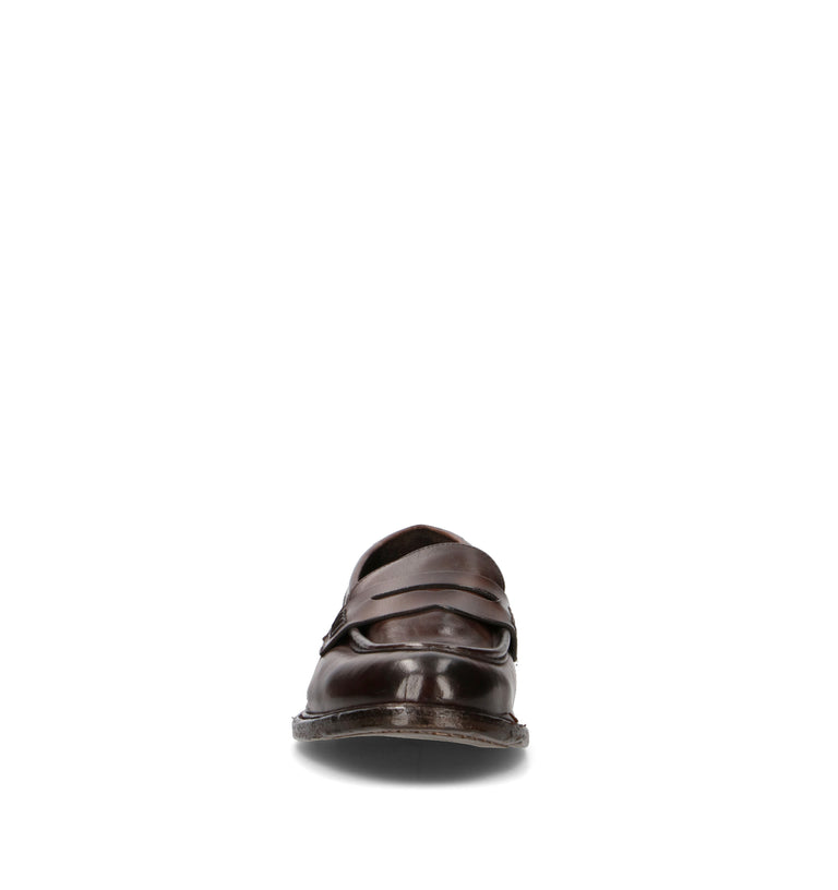 MEZZETINTE Mocassino uomo fondente in pelle