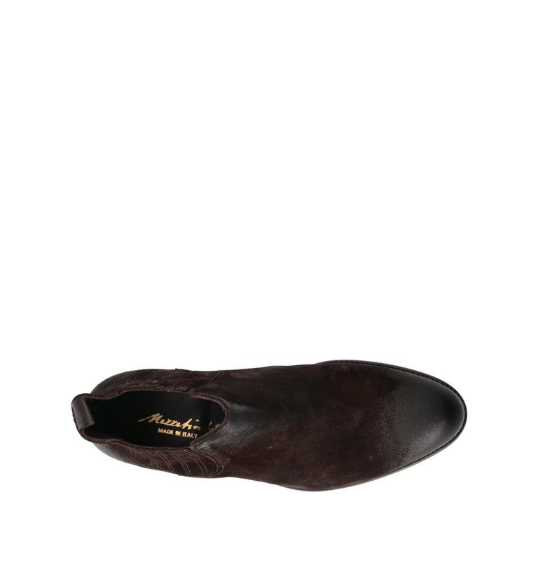 MEZZETINTE Beatles uomo testa di moro in suede