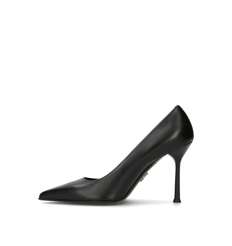 SERGIO LEVANTESI Décolleté donna nero in pelle