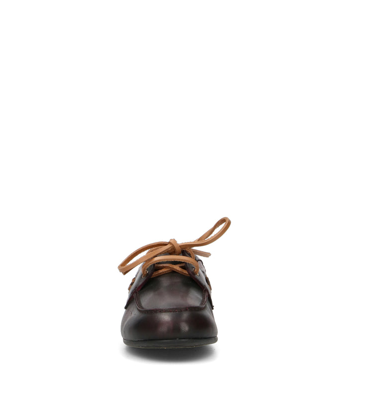GRAFIA Scarpa barca donna bordeaux in pelle