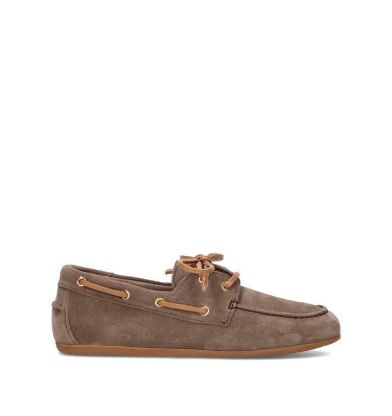 GRAFIA Scarpa barca donna taupe in suede