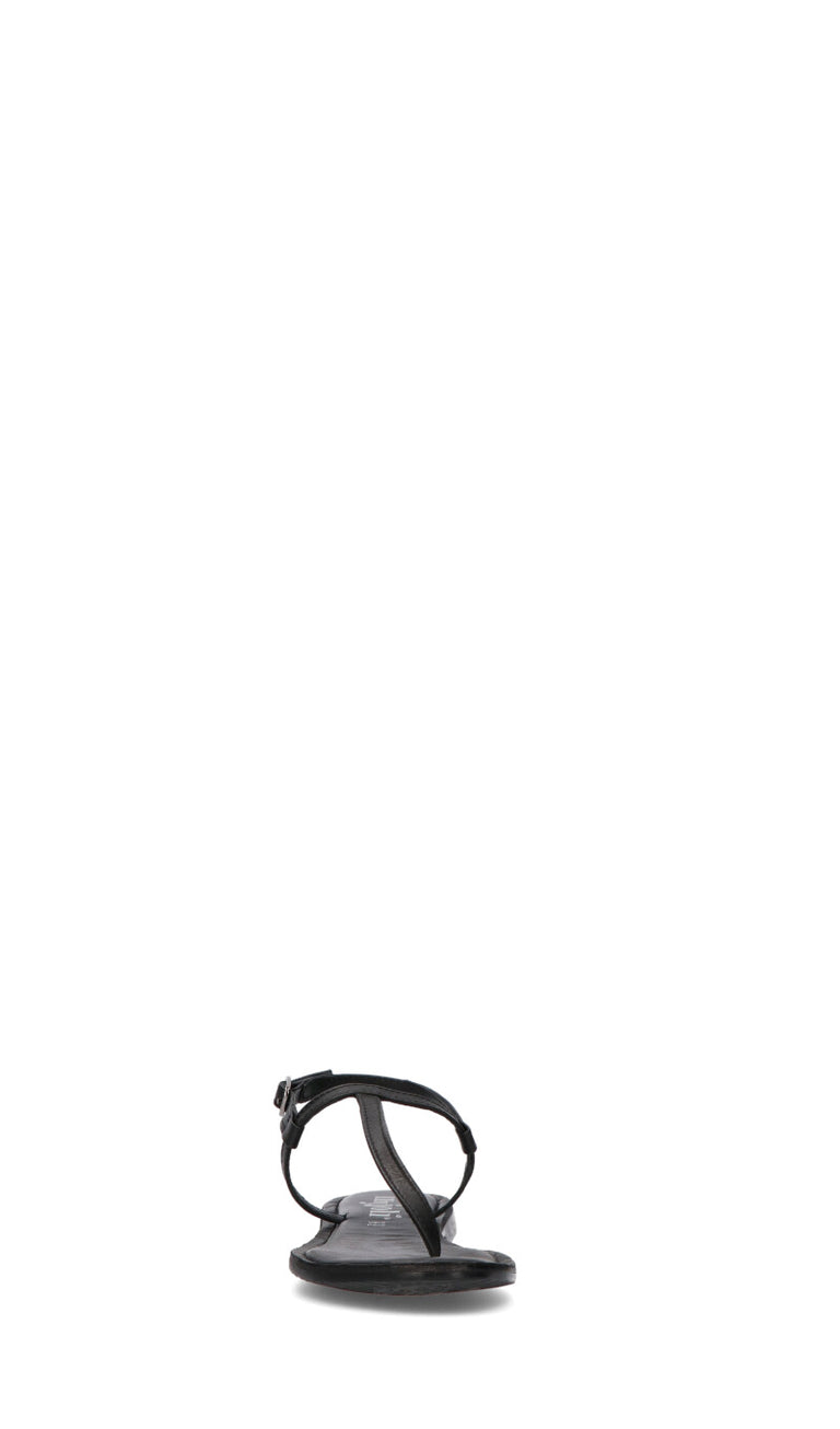 MYJOLI' Sandalo donna nero in pelle