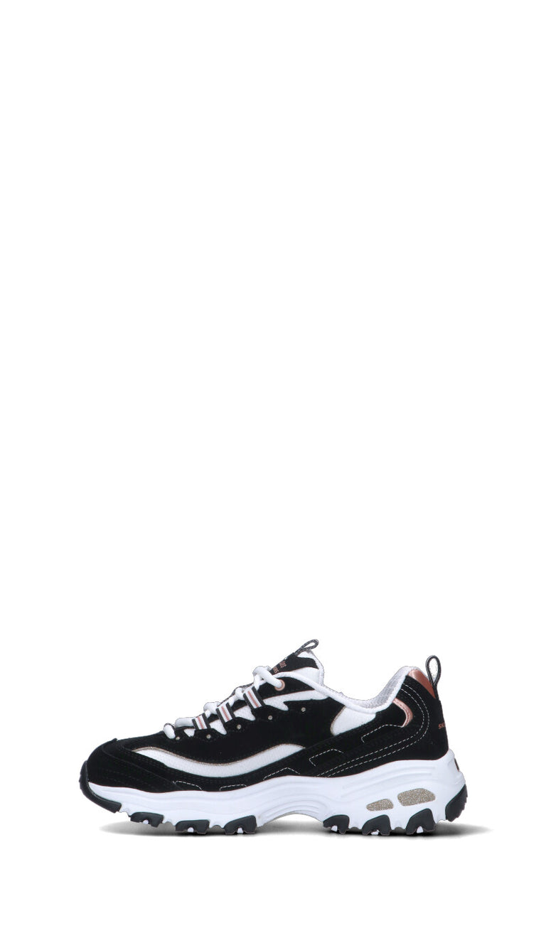 SKECHERS SPORT Sneaker donna nera/bianca in pelle
