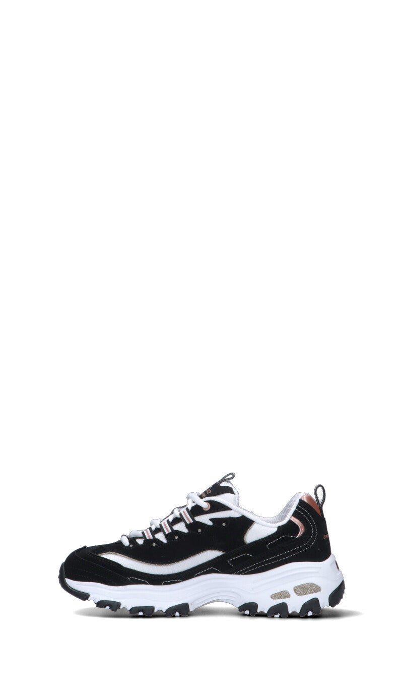 SKECHERS SPORT Sneaker donna nera/bianca in pelle