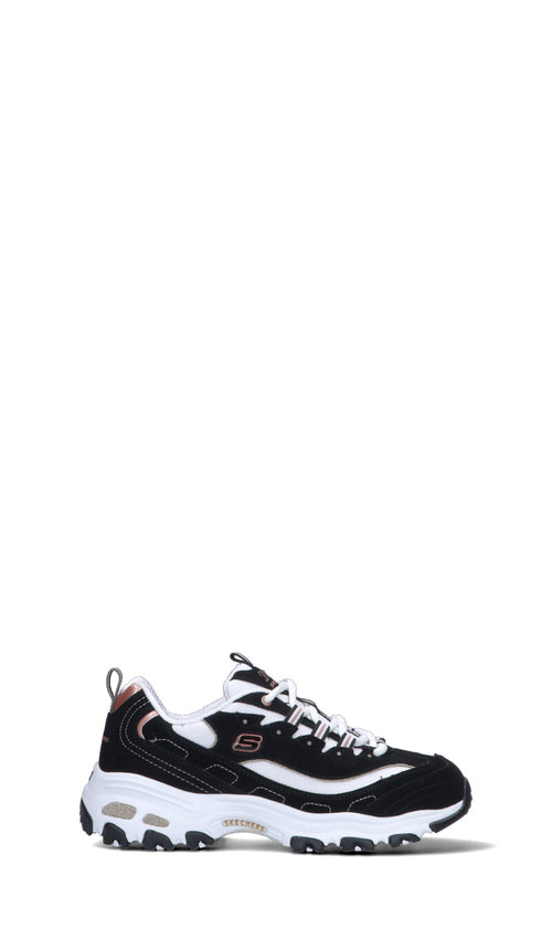 SKECHERS SPORT Sneaker donna nera/bianca in pelle