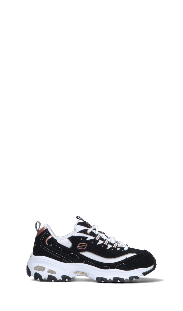 SKECHERS SPORT Sneaker donna nera/bianca in pelle