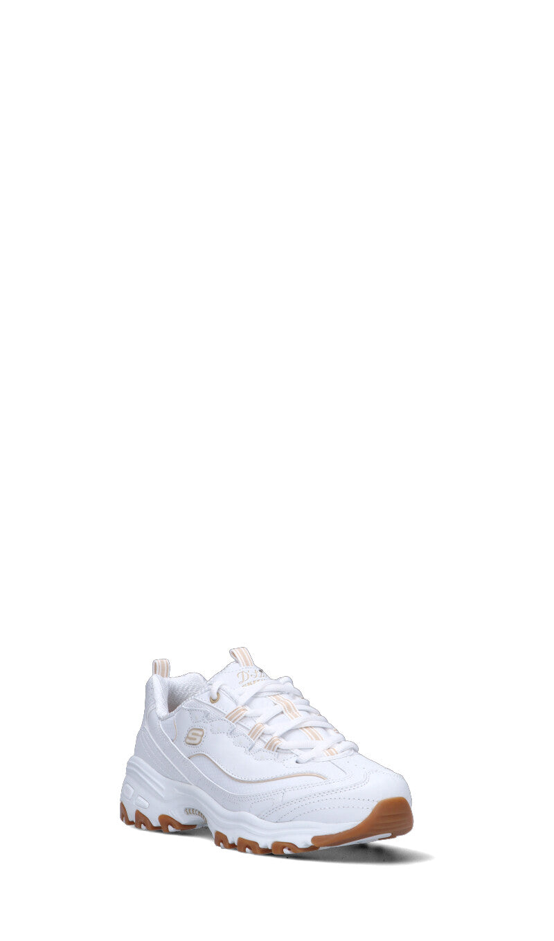 SKECHERS SPORT Sneaker donna bianca in pelle