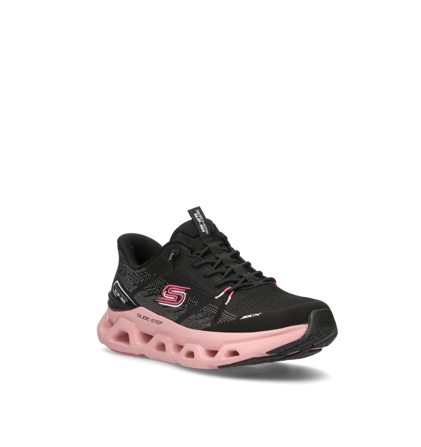 SKECHERS SPORT Sneaker donna nera/rosa