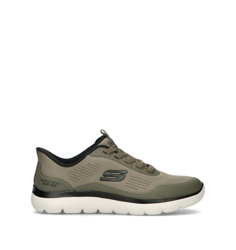 SKECHERS SPORT Sneaker uomo oliva/nera