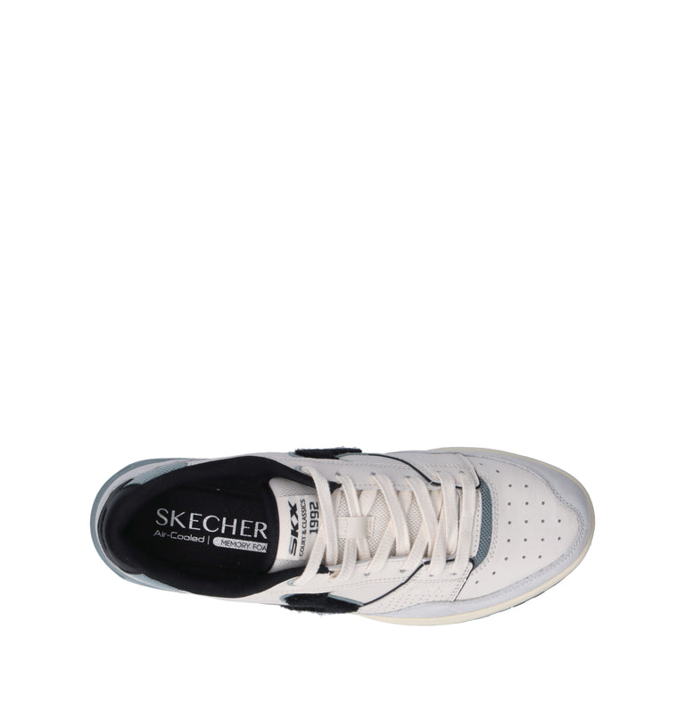 SKECHERS SPORT Sneaker uomo bianca in pelle
