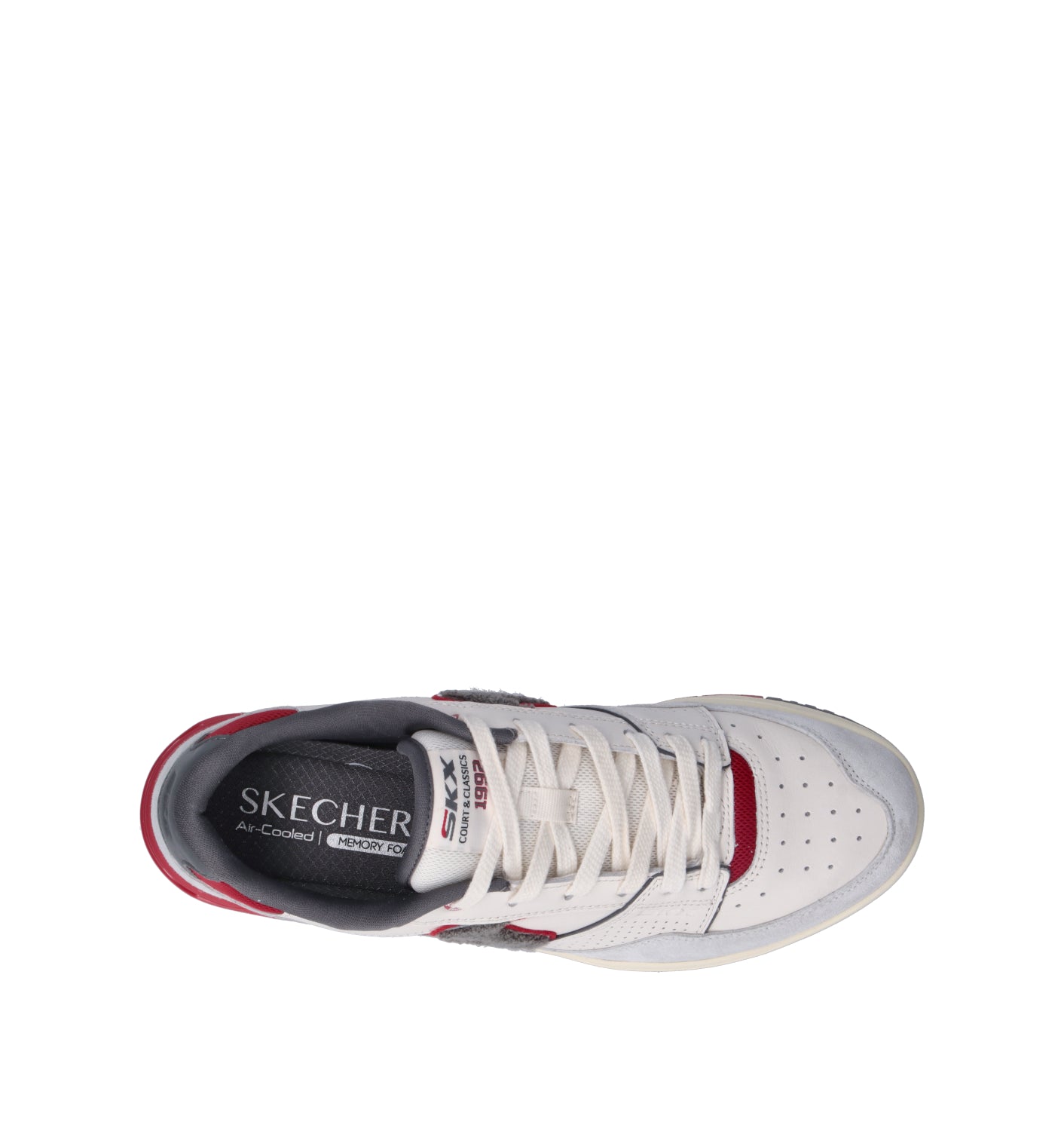 SKECHERS SPORT Sneaker uomo bianca in pelle