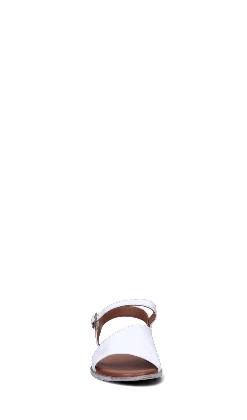 BUENO Sandalo donna bianco in pelle