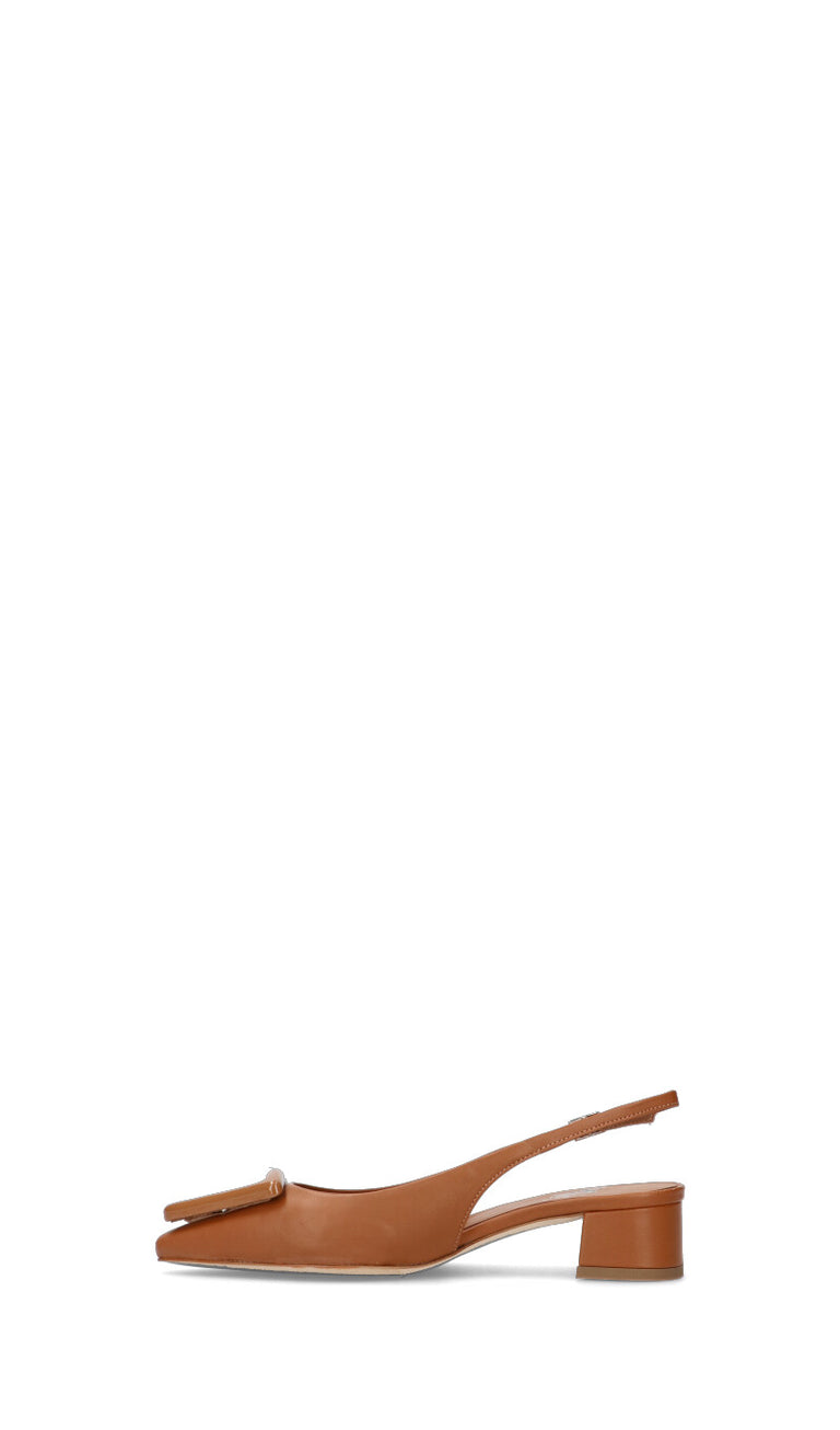MARTINA T Slingback donna cuoio in pelle