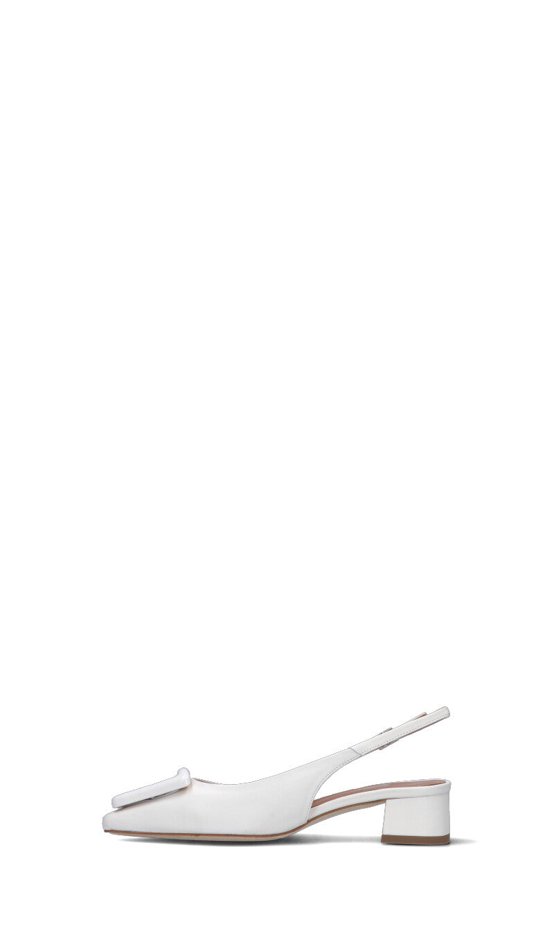 MARTINA T Slingback donna bianca in pelle