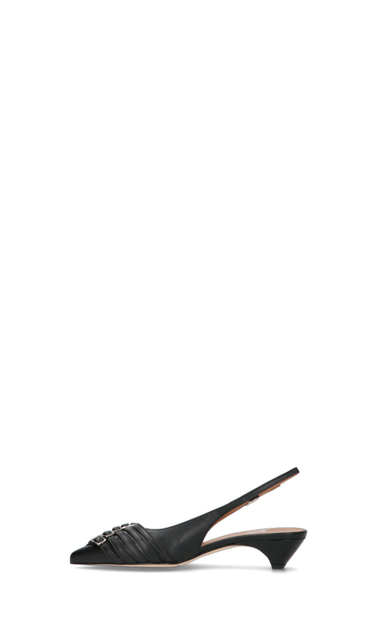 MARTINA T Slingback donna nera in pelle