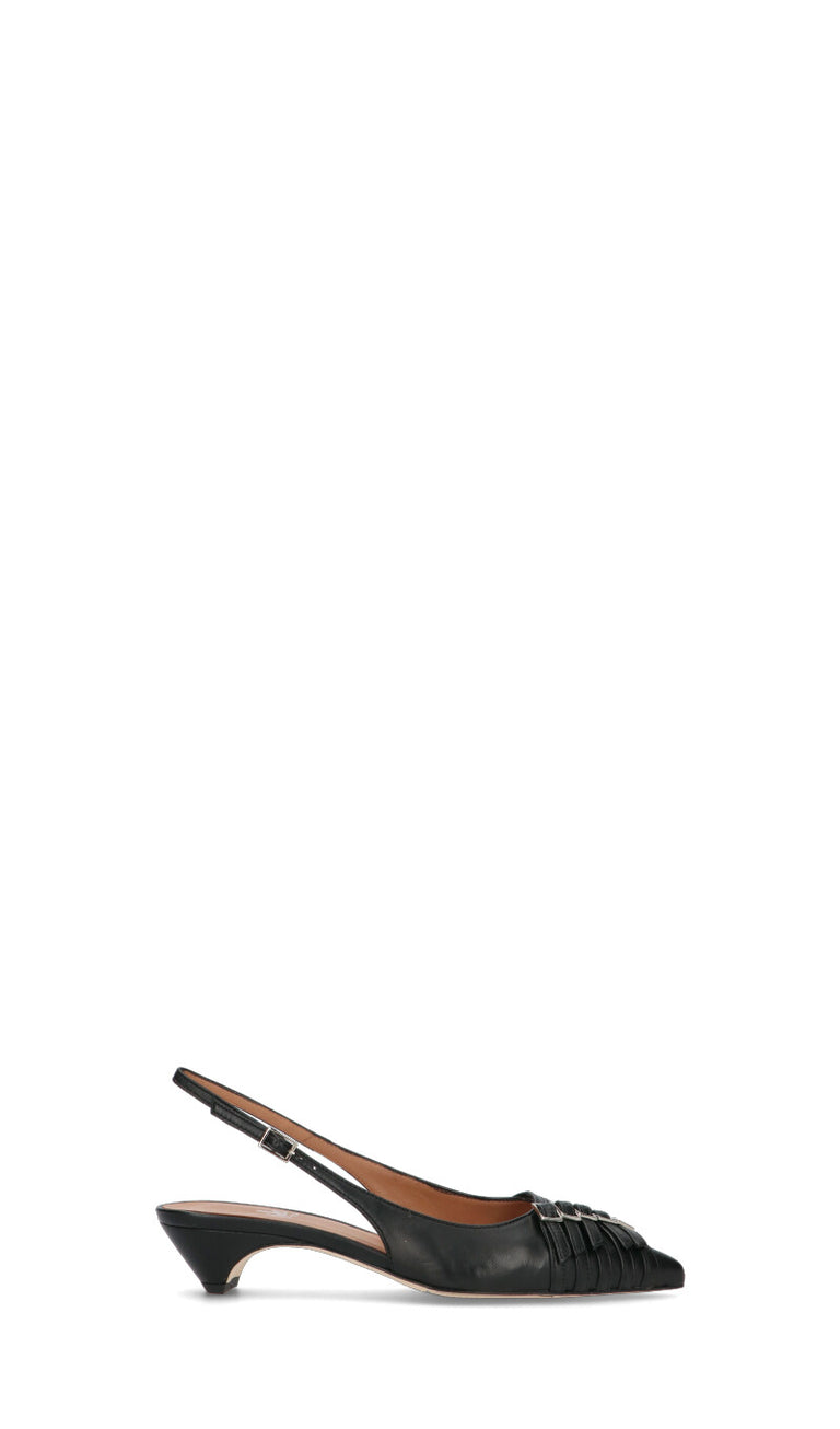 MARTINA T Slingback donna nera in pelle