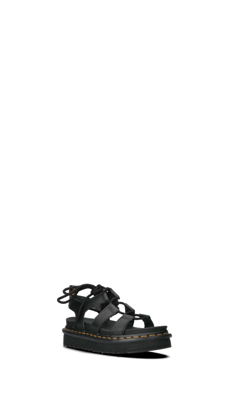 DR. MARTENS Sandalo donna alla schiava nero in pelle