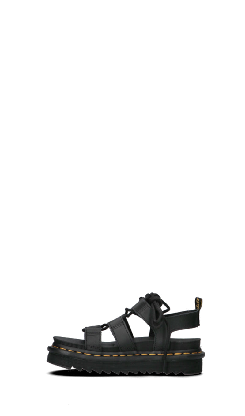 DR. MARTENS Sandalo donna alla schiava nero in pelle