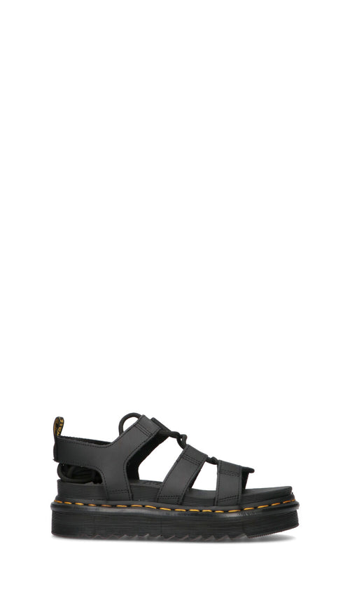 DR. MARTENS Sandalo donna nero in pelle