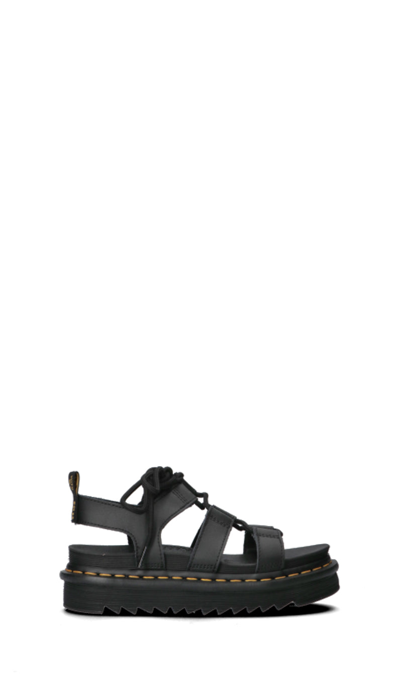 DR. MARTENS Sandalo donna alla schiava nero in pelle