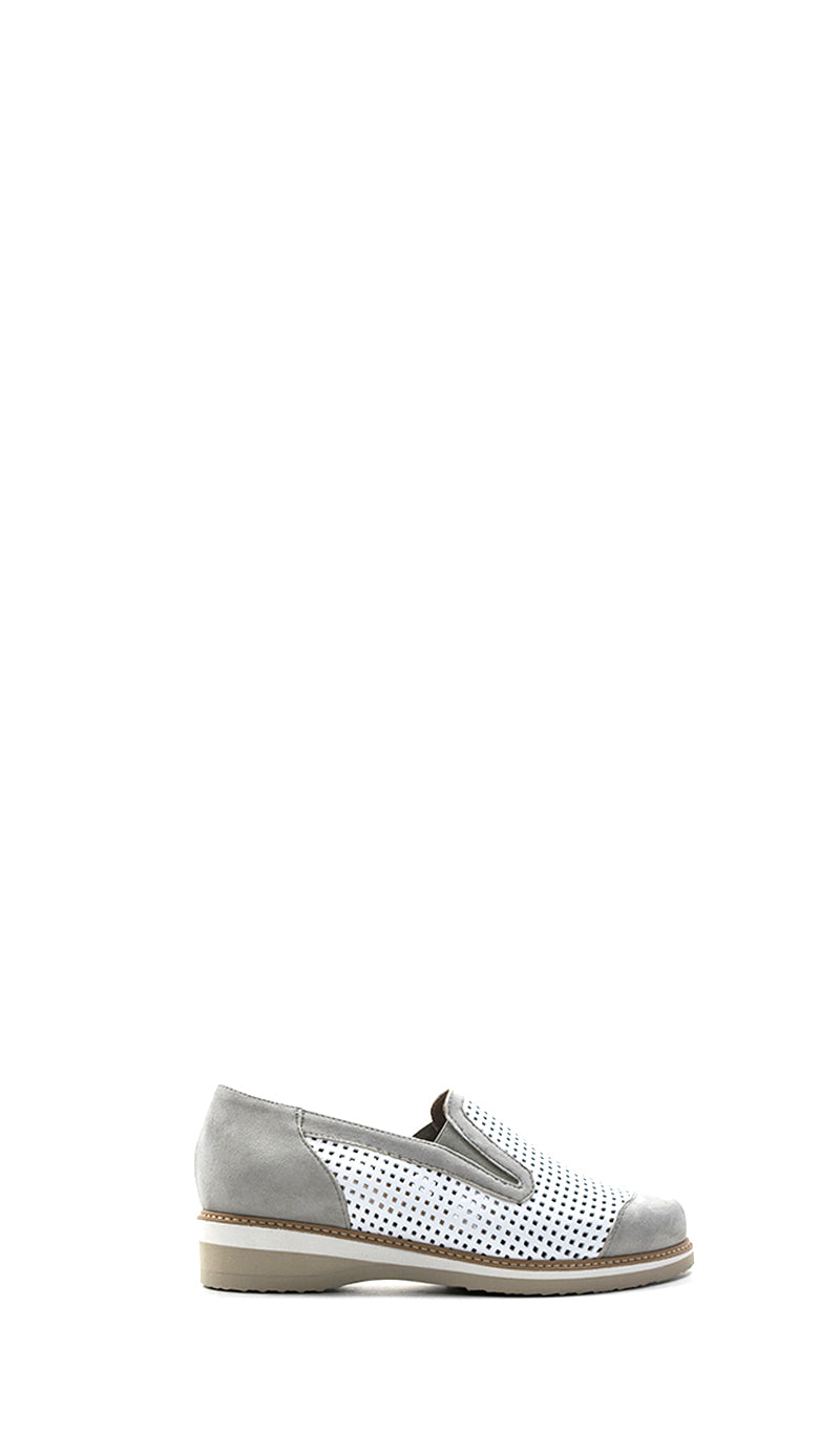 IMPRONTA TOMASI Mocassino donna bianco/grigio