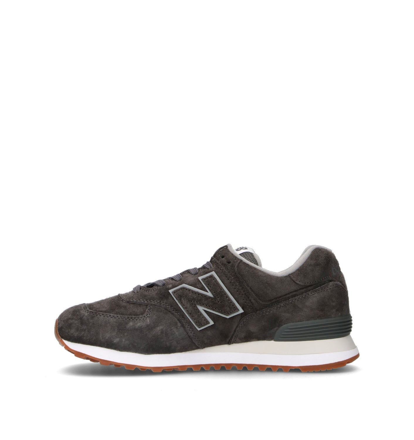NEW BALANCE 574 Sneaker uomo nera in suede
