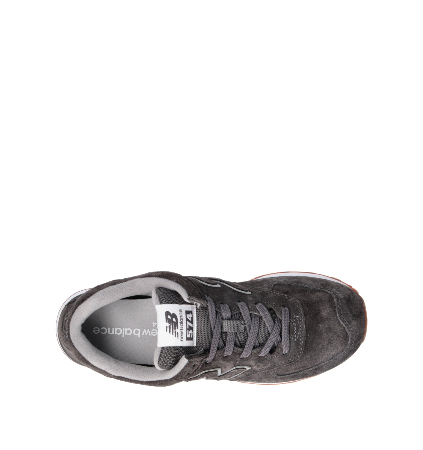 NEW BALANCE 574 Sneaker uomo nera in suede
