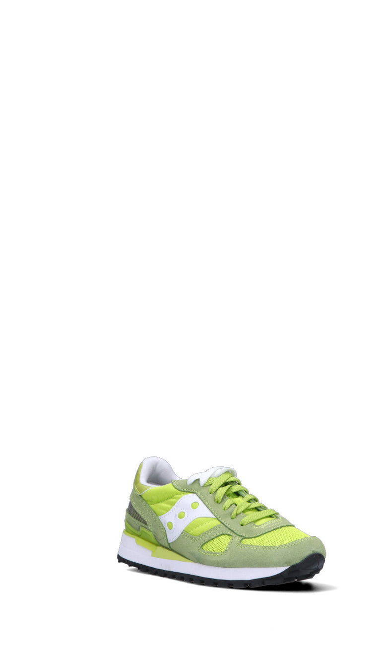 SAUCONY Sneaker donna verde in suede