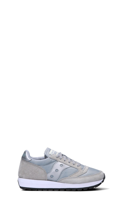 SAUCONY LACCI BIANCHI Sneaker donna grigia/argento in pelle