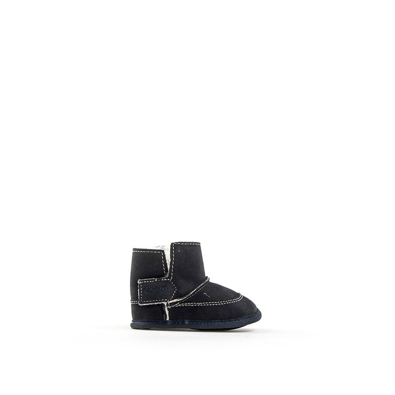 CHICCO Stivaletto bambino blu in suede strappo